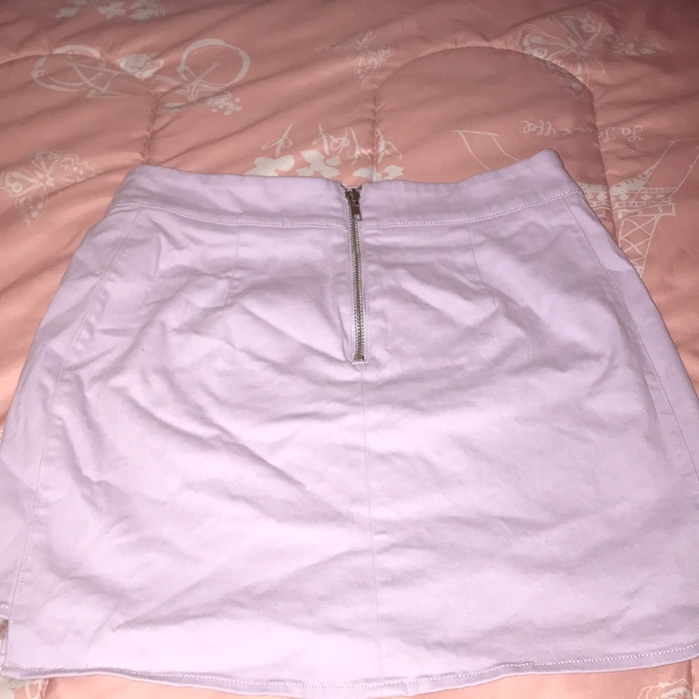 short purple skirt